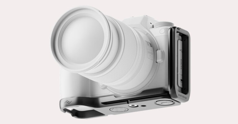 Quick-release camera bracket adds mounting points and location tracker
