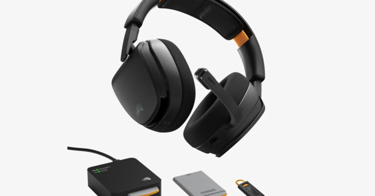 Wireless gaming headset offers endless battery life